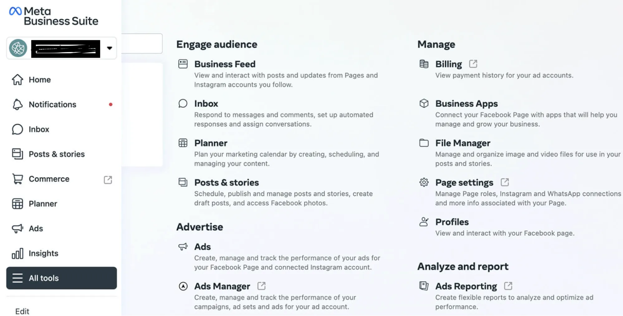 Meta Business Suite