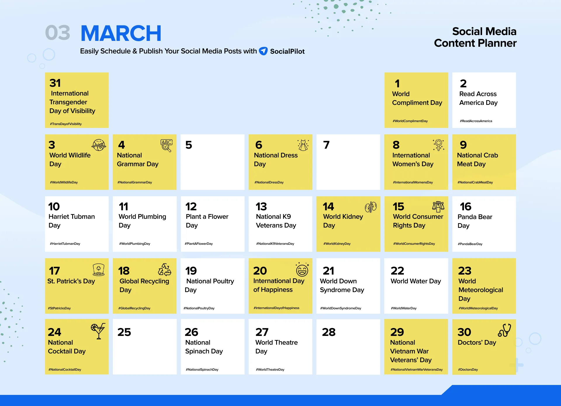 March 2024 Social Media Holidays