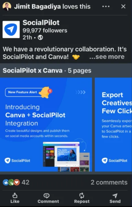 Socialpilot x canva