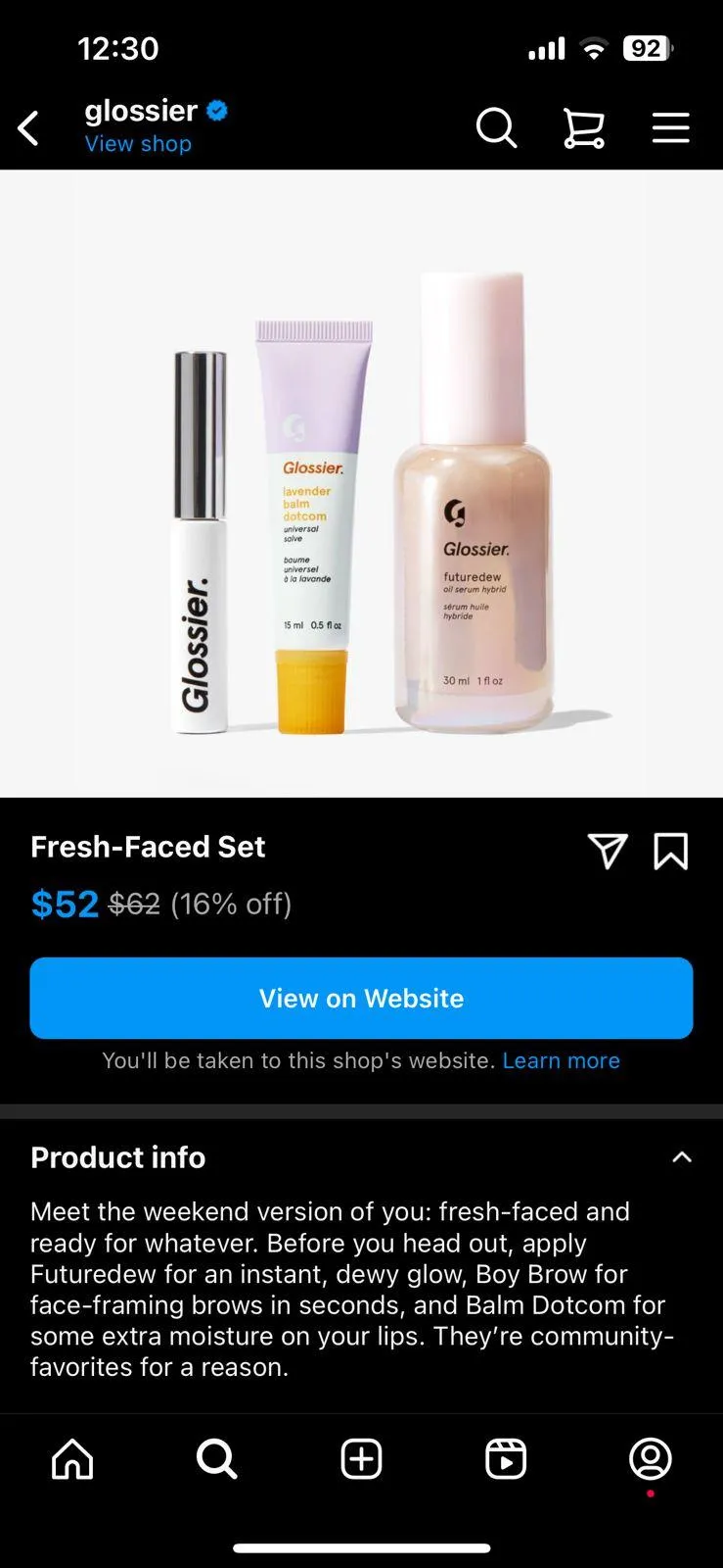 glossier