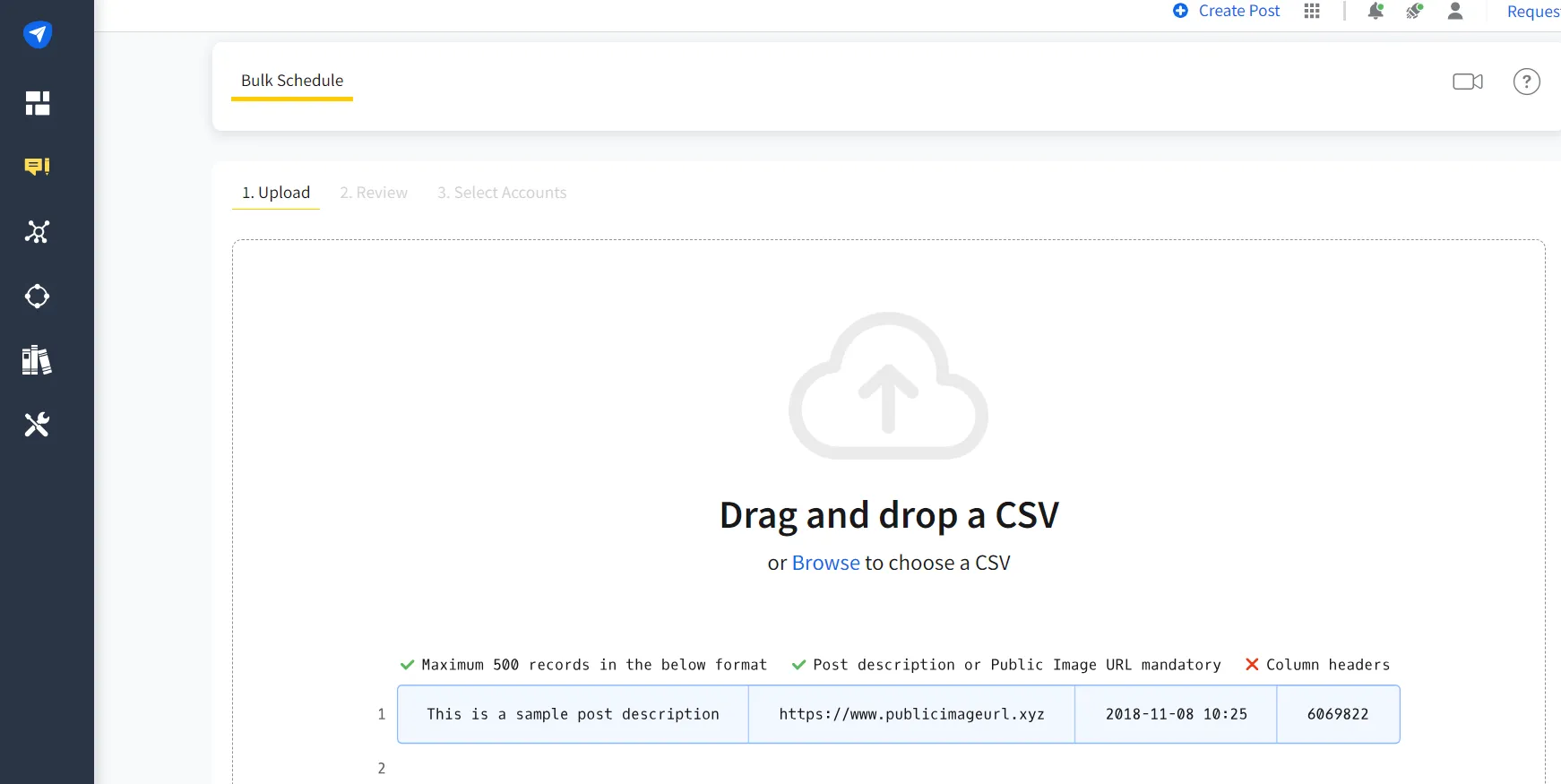 CSV Upload