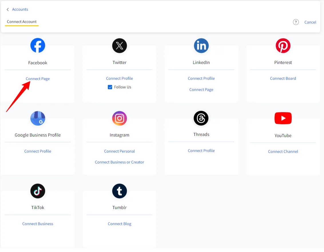 Connect Account