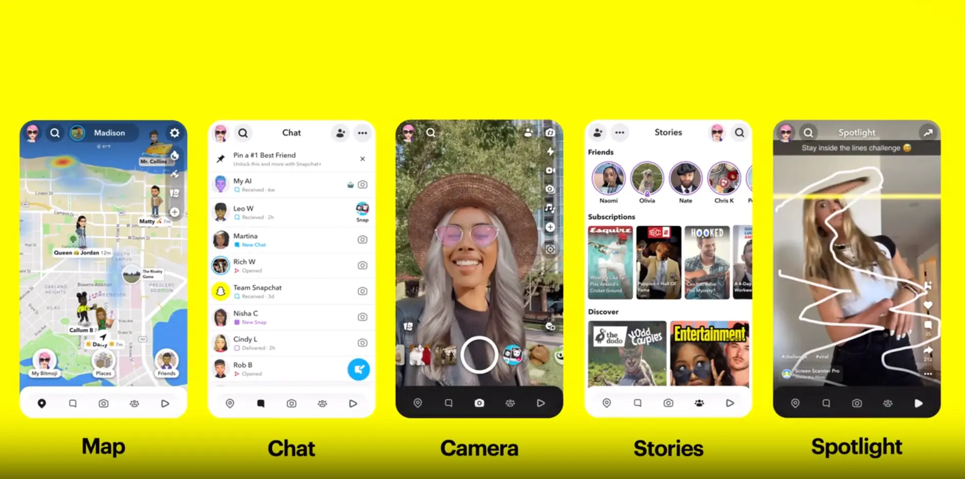 Snapchat-features