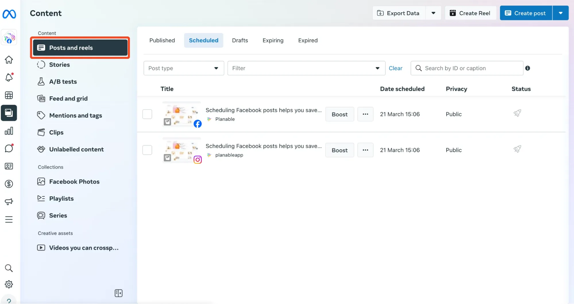 Navigate to Meta Business Suite
