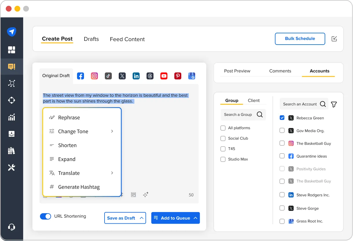 AI Pilot Content Generation Options