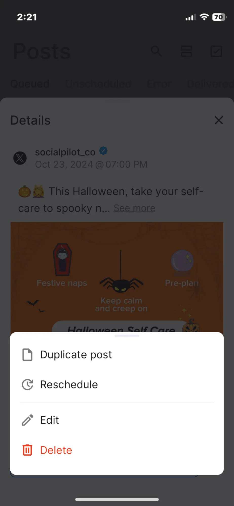 Delete Scheduled Shorts on Mobile Device