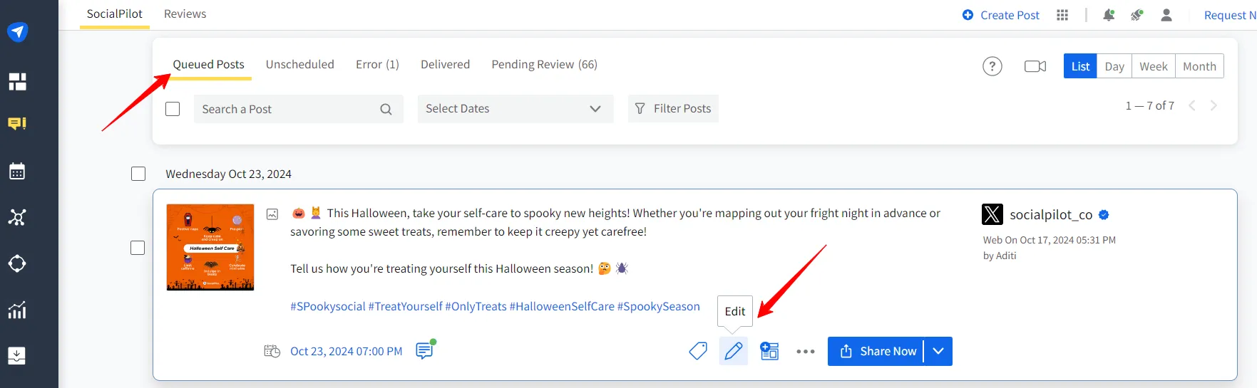 Queued Posts