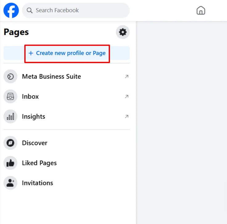 Create new page