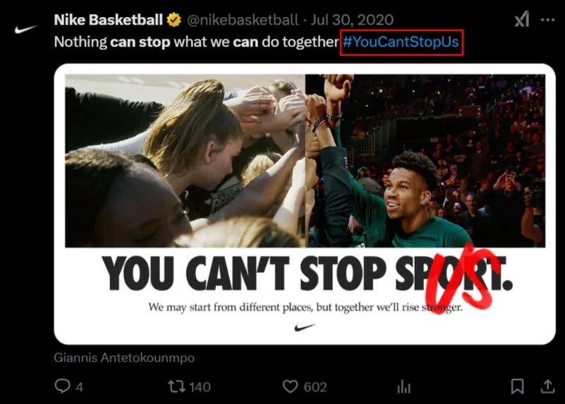 Nike you can't stop us campaign