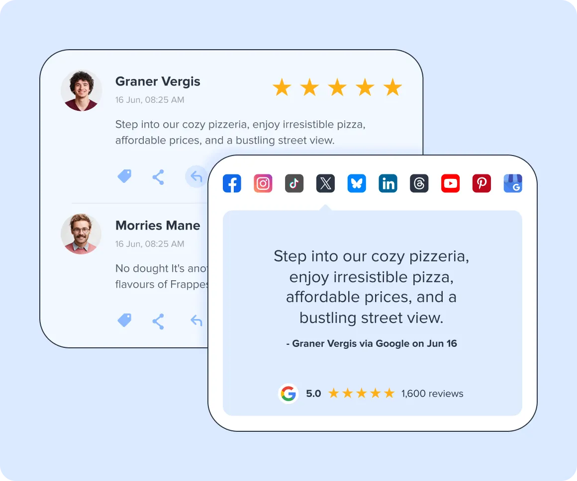 Remarket Reviews on Social