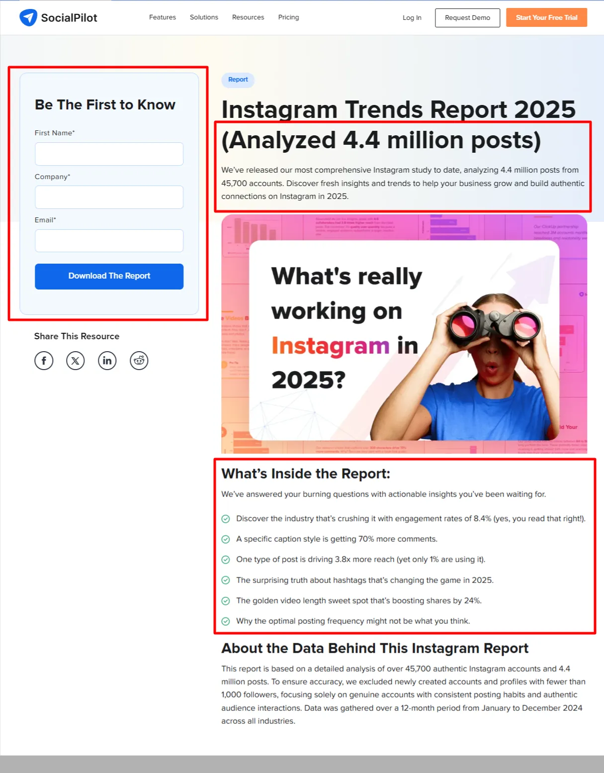 clear CTA filled landing page