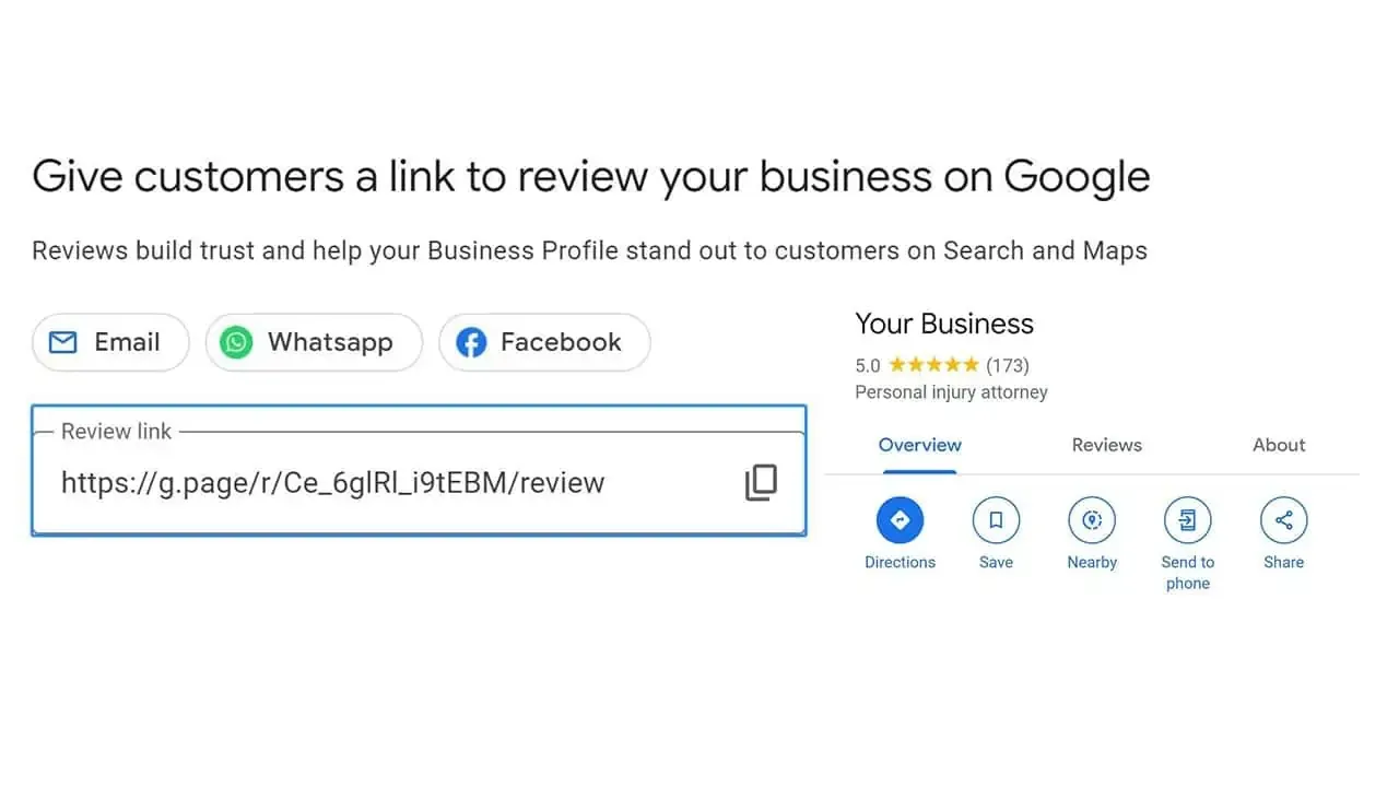 How to copy review link