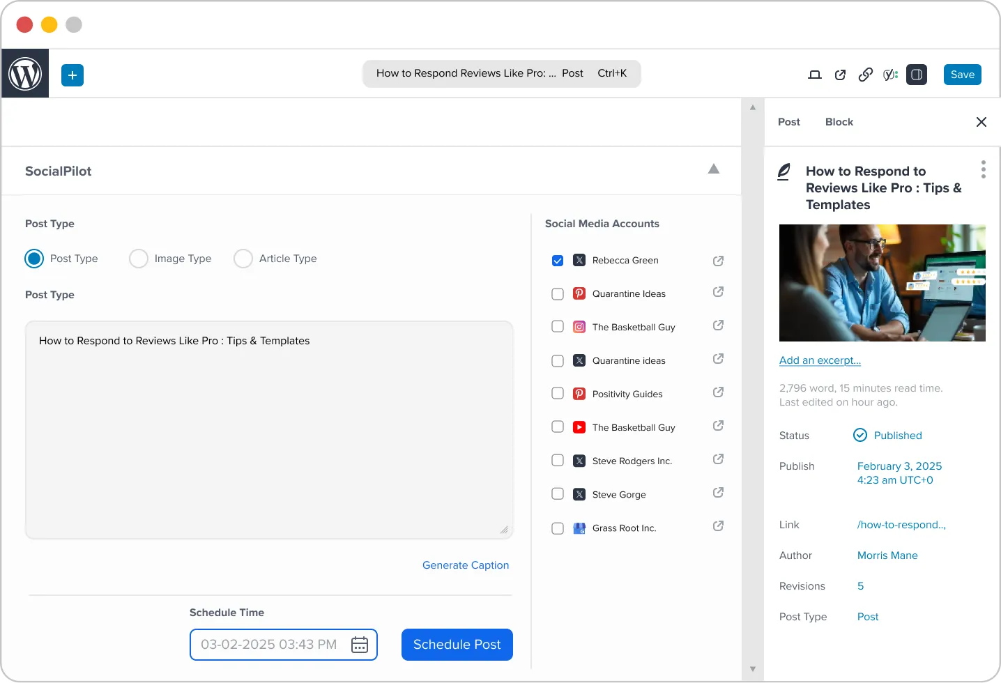 SocialPilot Plugin WordPress