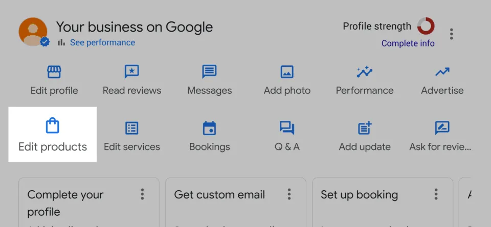 How to optimize Google Business Profile by adding new products on Google