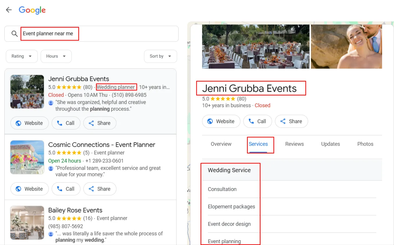 How to optimize Google Business profile with secondary business category and by adding other business services