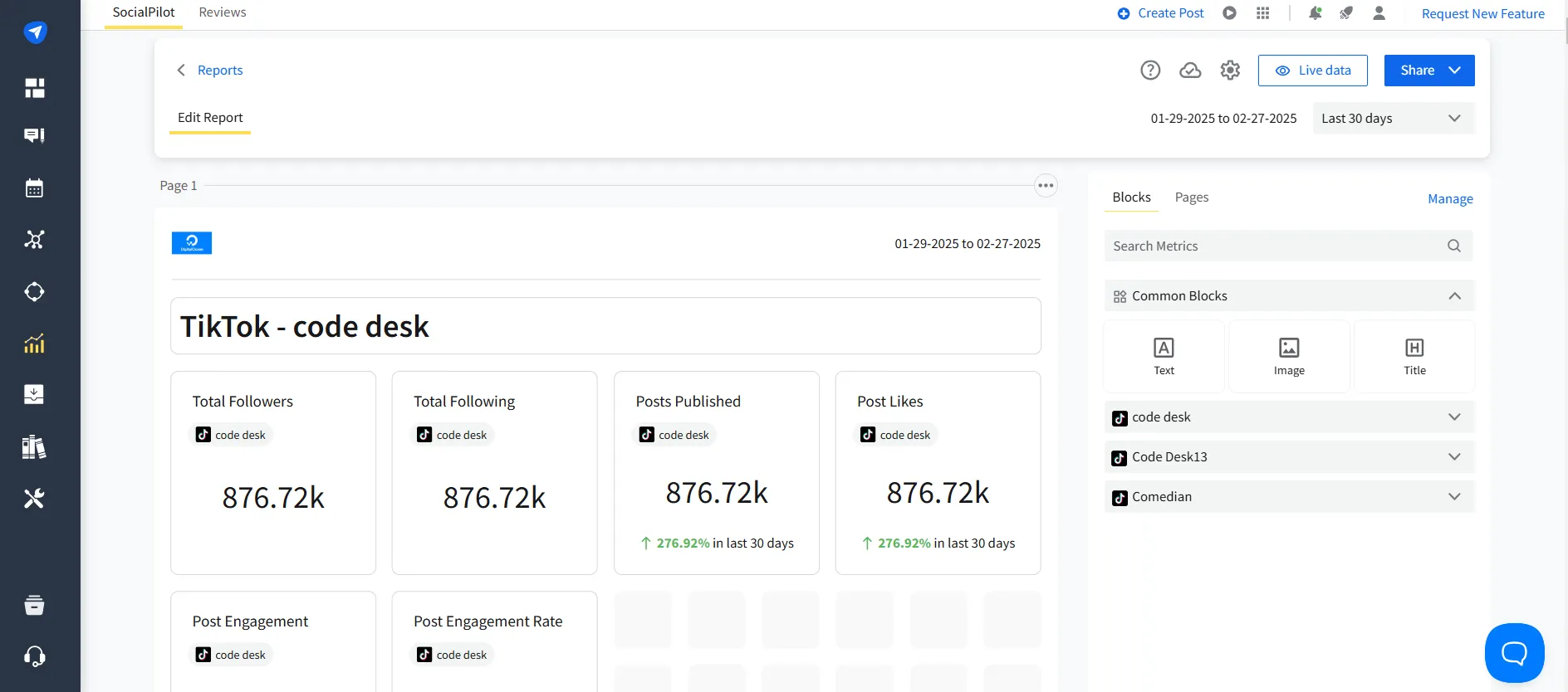 Real-Time TikTok Analytics