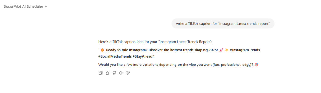 TikTok Caption