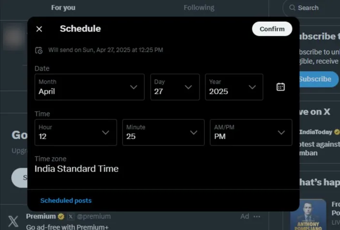 Schedule Tweets