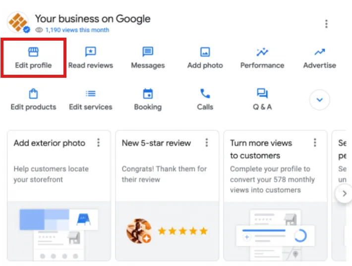 How to edit GBP profile How to edit GBP profile