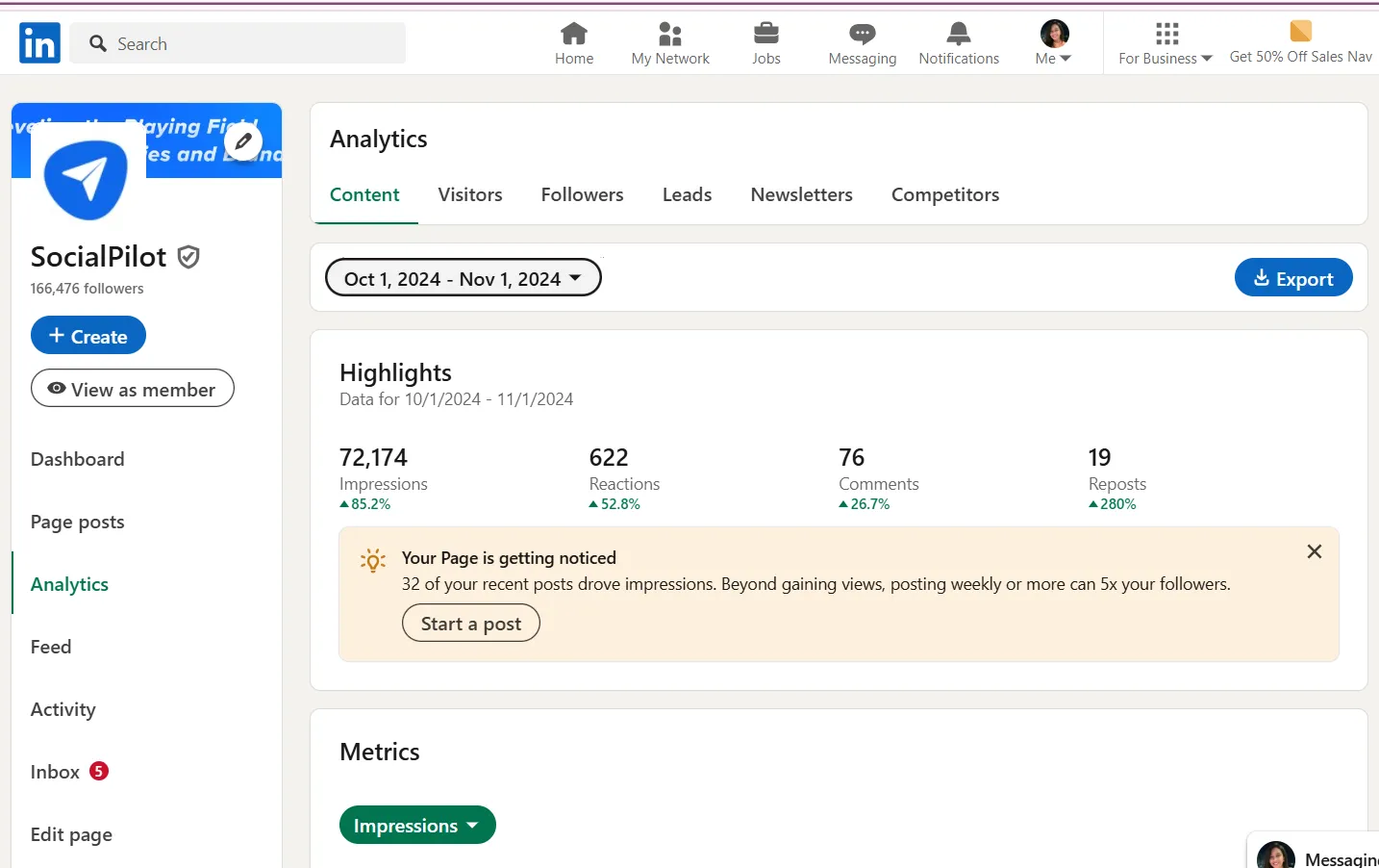 LinkedIn Analytics