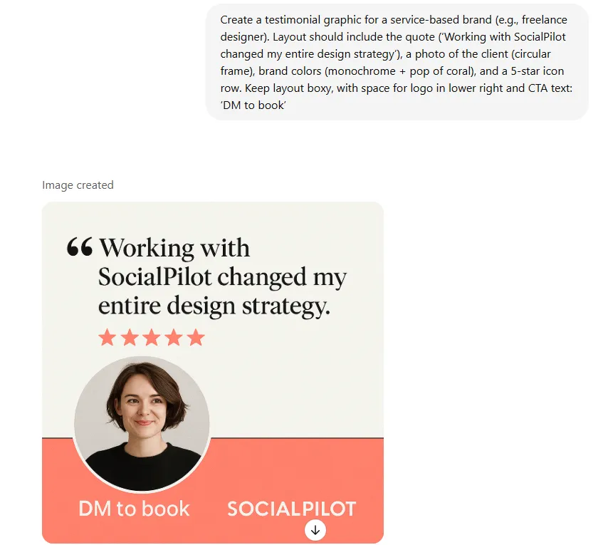 Client Testimonial Post instagram prompt ideas