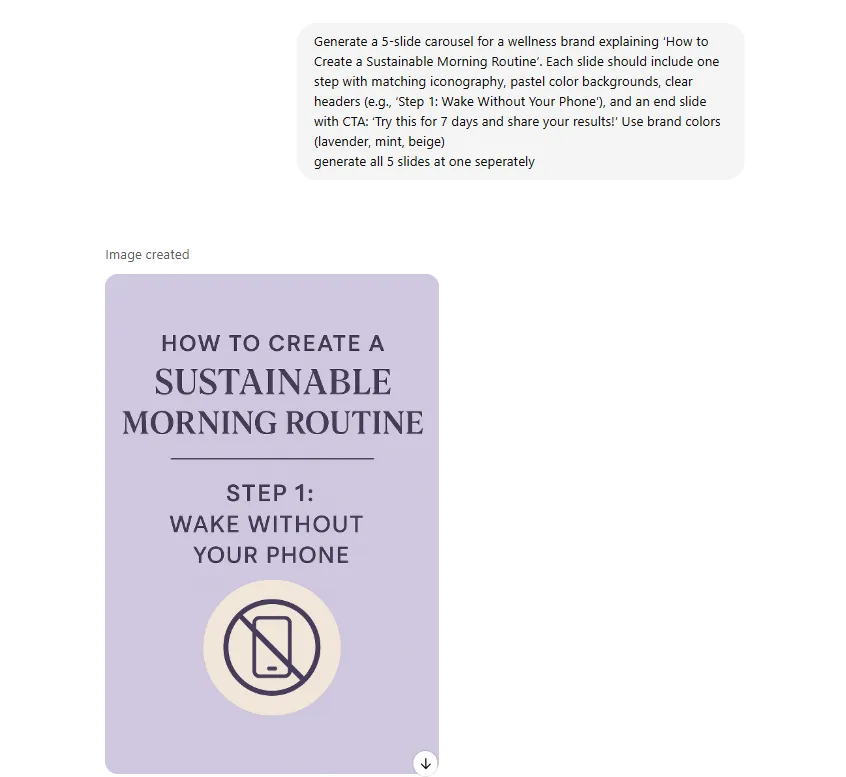 Educational process carousel post prompt ideas for instagram