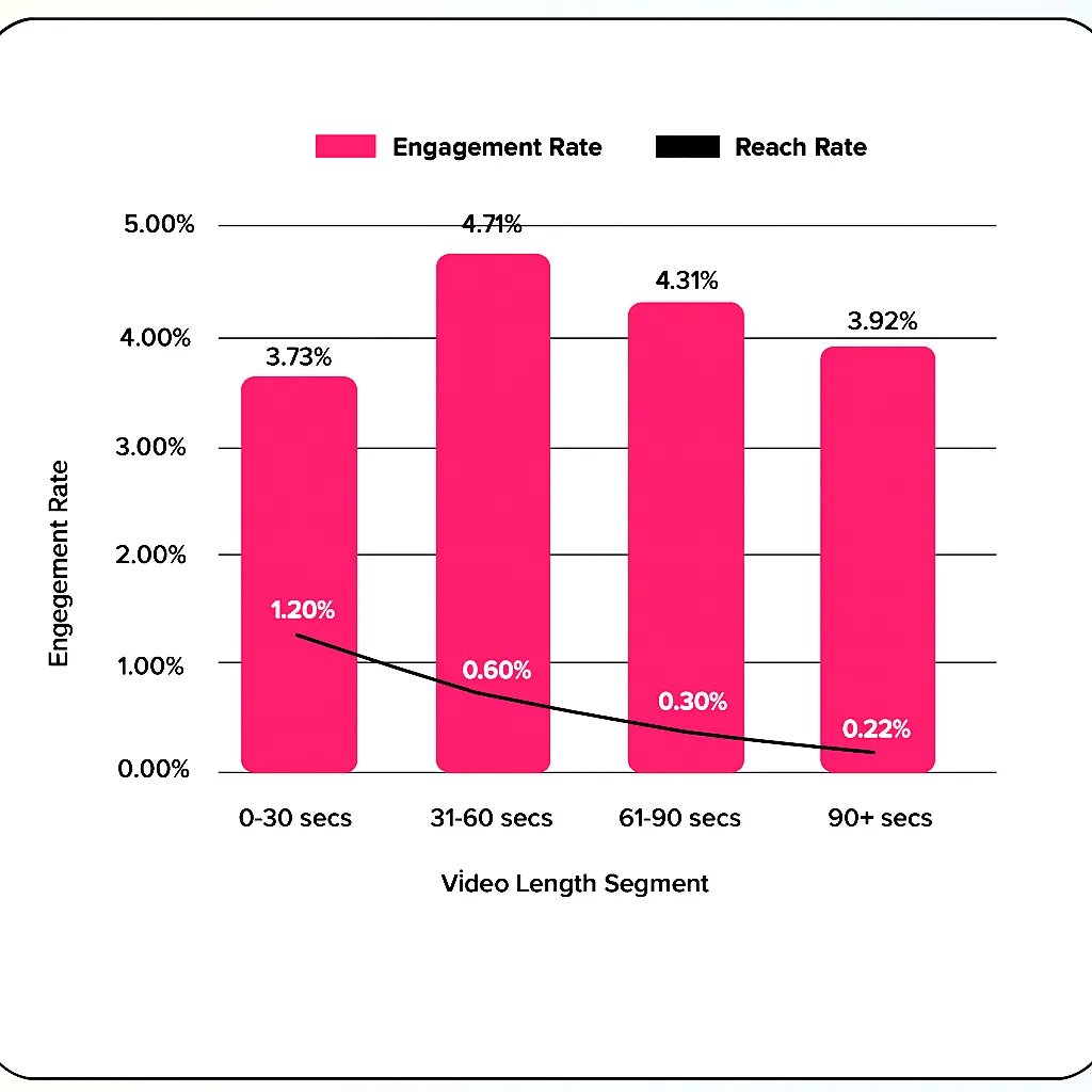 Video length on TikTok for better reach