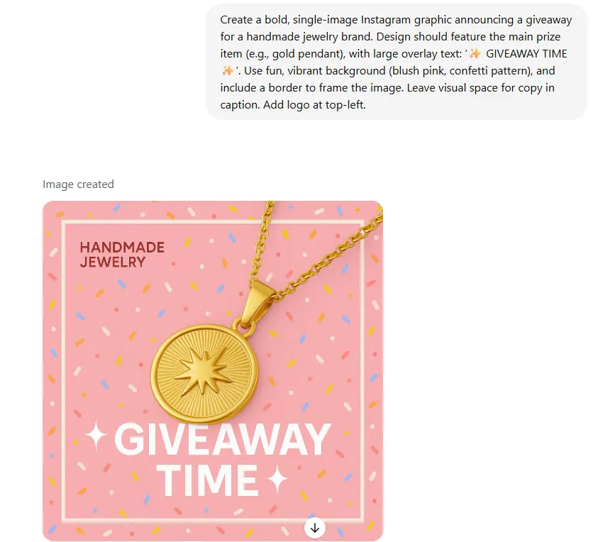 Giveaway Post instagram prompt ideas