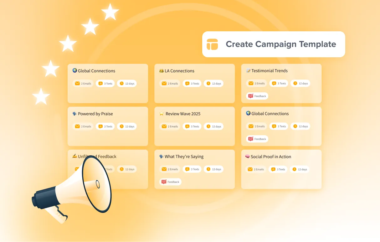 Launch Review Generation Campaigns Faster With Templates
