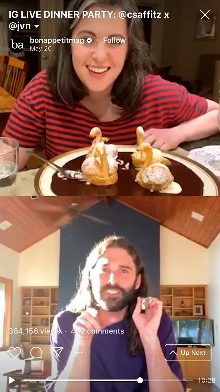 Live Q&A social media content