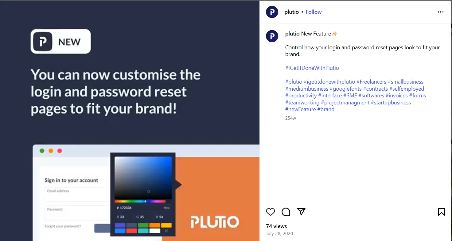 product feature highlight Instagram captions