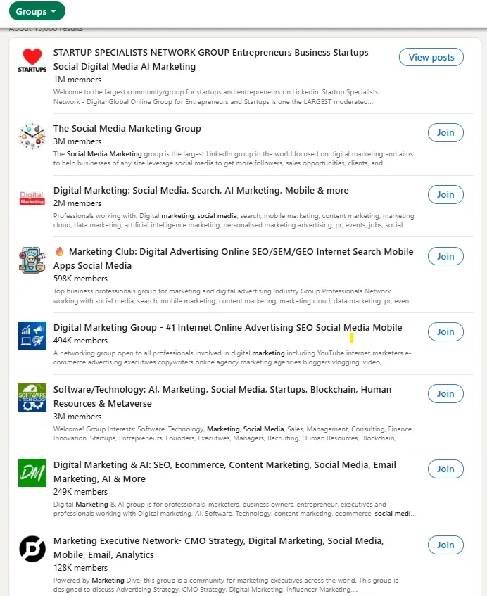 Join groups and communities in your industry Join groups and communities in your industry