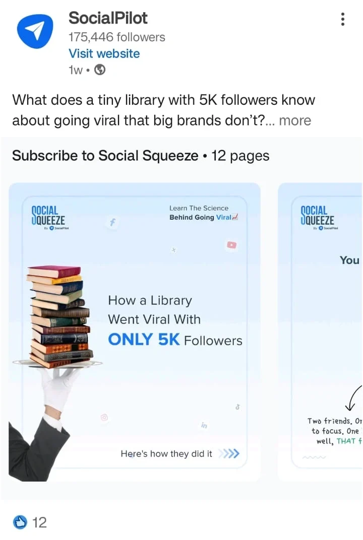 LinkedIn carousel on breaking down a campaign