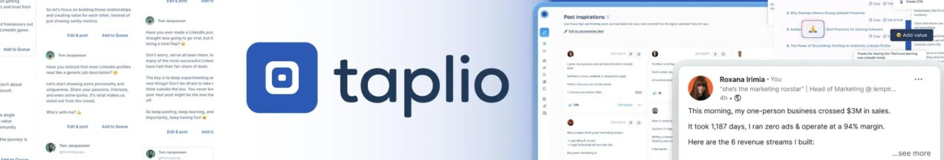 Taplio cover