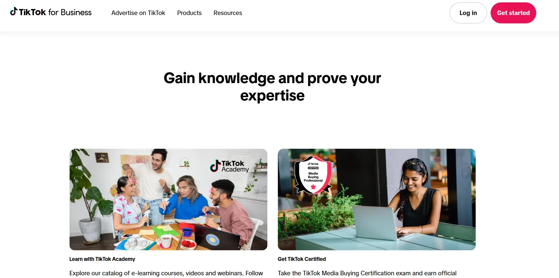 TikTok Academy for marketers TikTok Academy for marketers