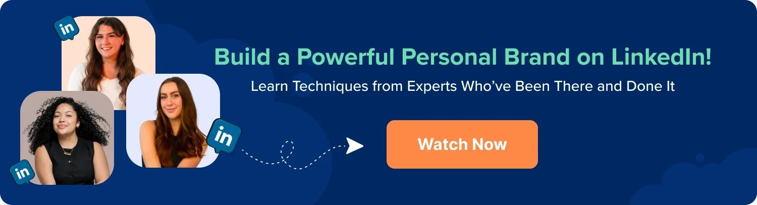 Linkedin personal Branding Webinar banner