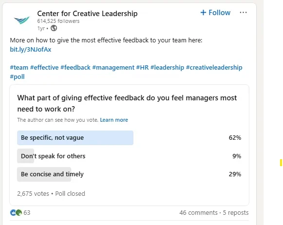 regularly post linkedin polls, questions and contest regularly post linkedin polls, questions and contest