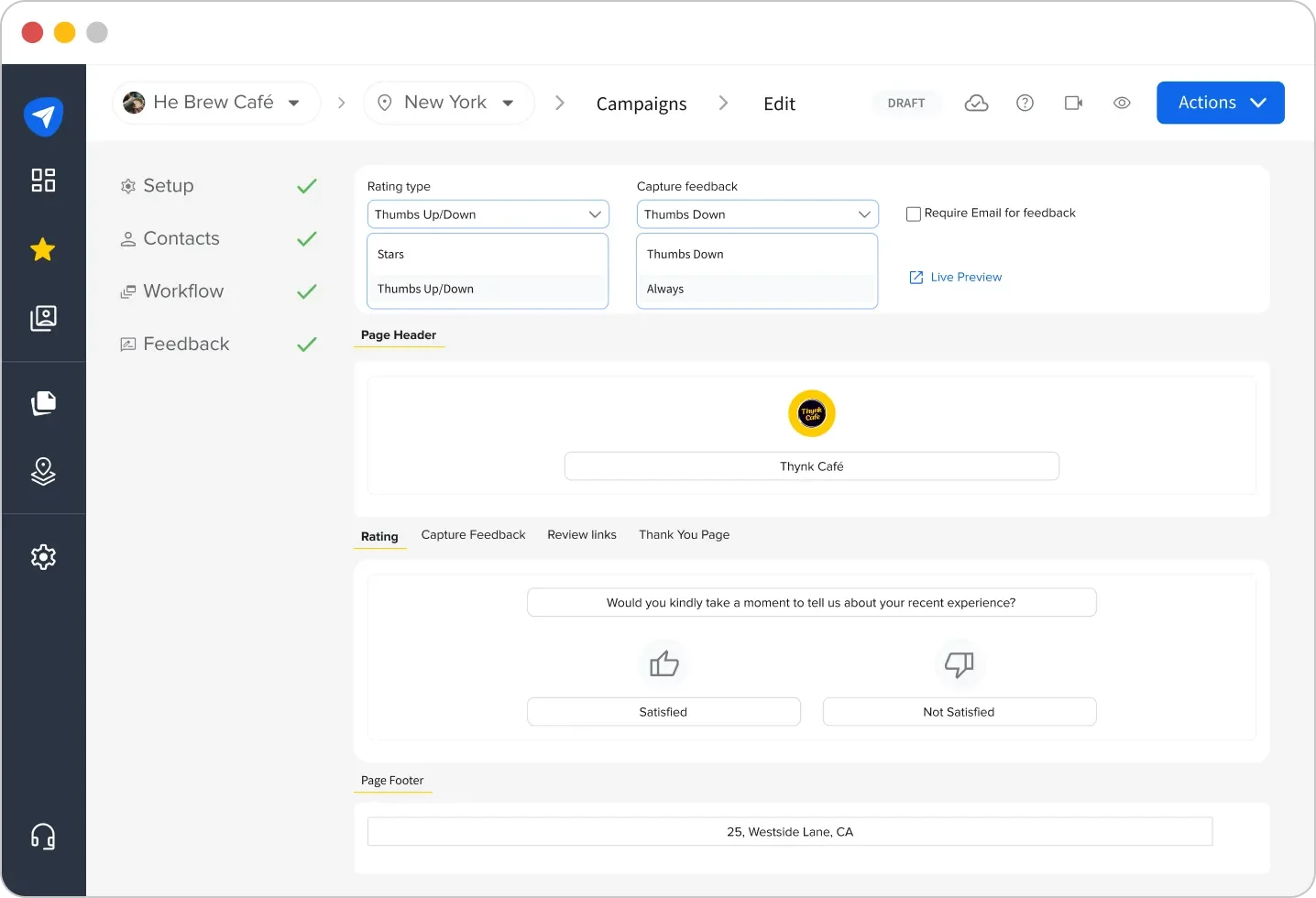 Enhanced Feedback page Enhanced Feedback page