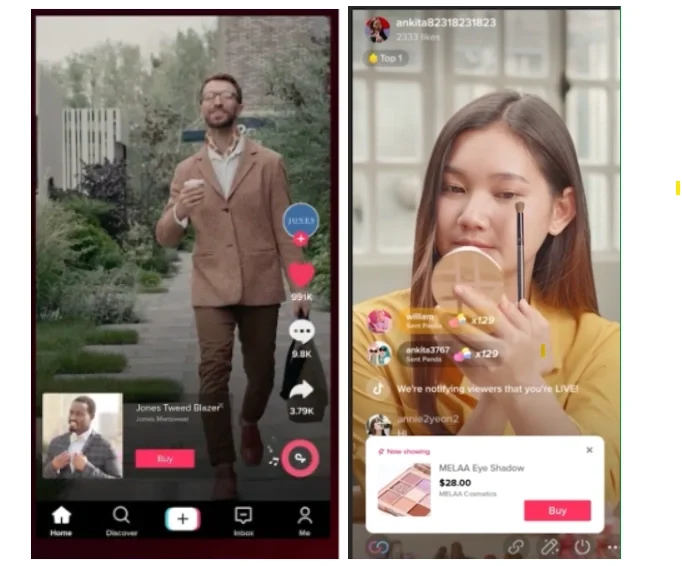 TikTok posts for selling a product using short videos
