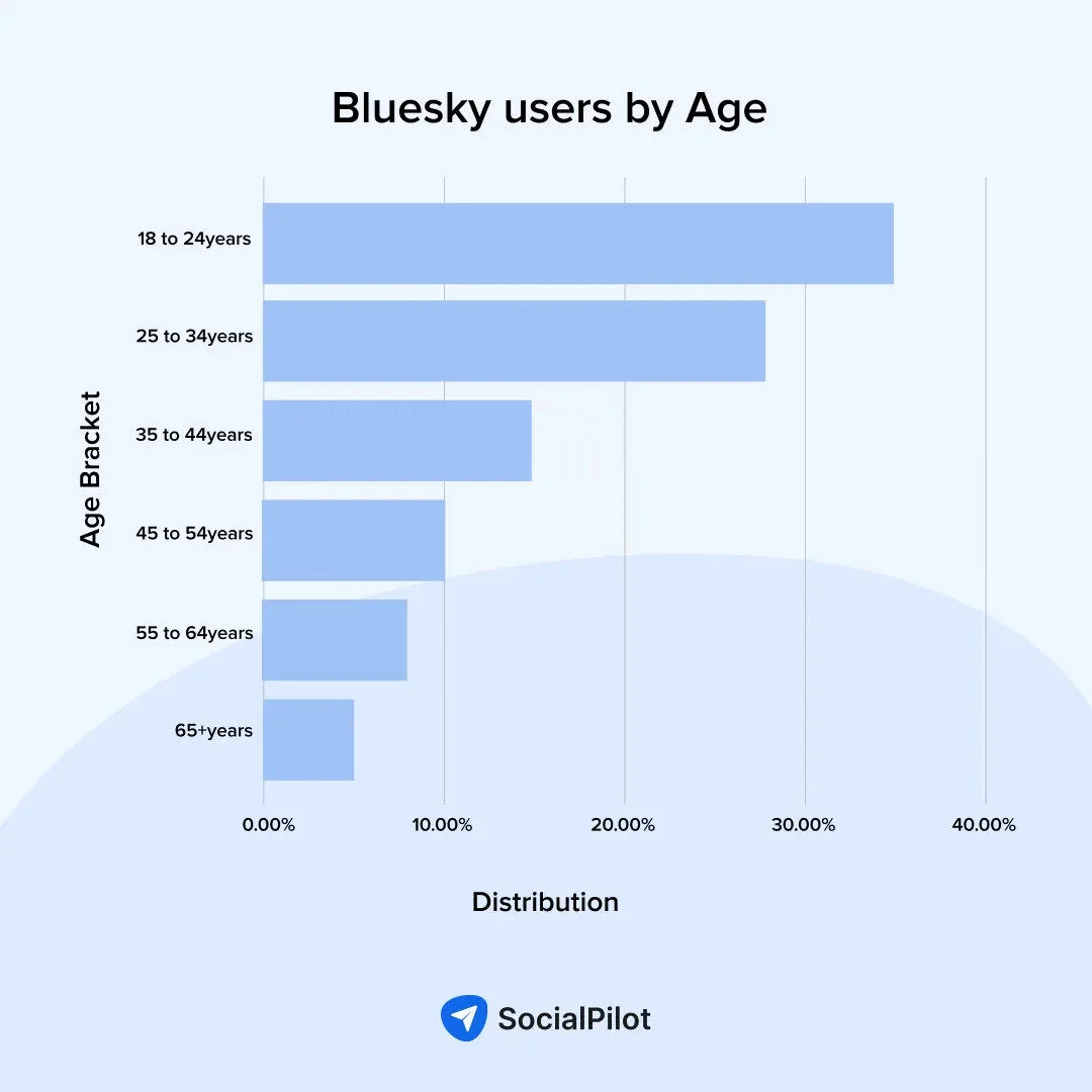 bluesky users by age bluesky users by age