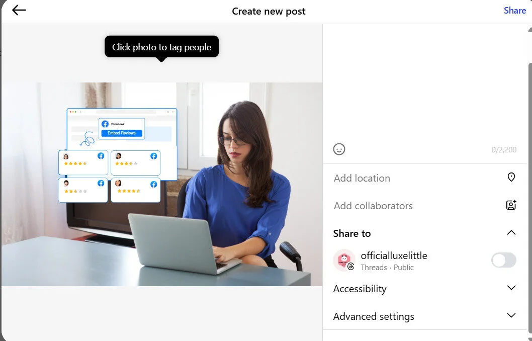 Add collab post caption and update post setting Add collab post caption and update post setting