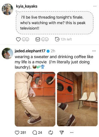 Disappearing ghost post on threads  after got published