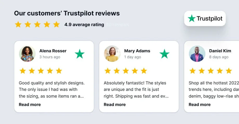 Embedded Trustpilot Reviews