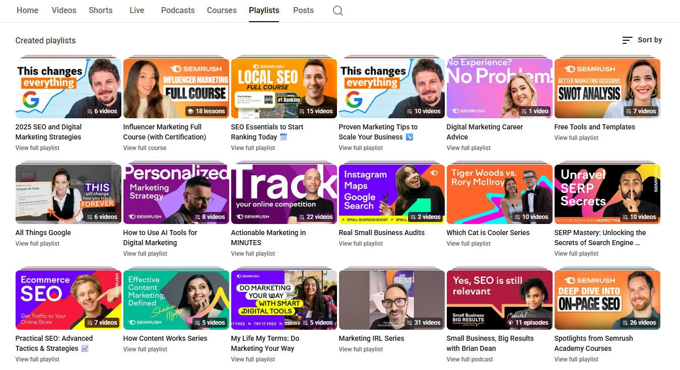 Grouping Similar Videos into Playlists help improve rank in your niche on YouTube Grouping Similar Videos into Playlists help improve rank in your niche on YouTube