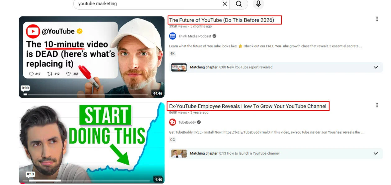 Write Clickable Titles and Thumbnails to improve video rank and get recommended