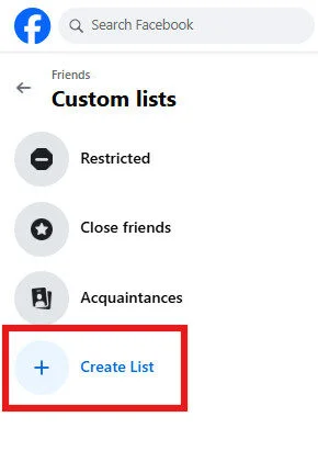 Click on Create list to make your list Click on Create list to make your list