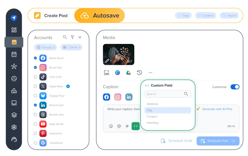Create Posts Faster in an Intuitive Workspace