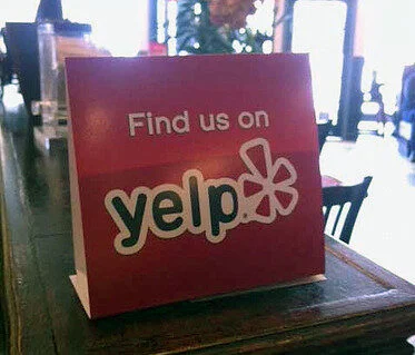 Find us on Yelp, tag.