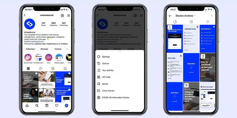 How Instagram Stories appear in the Archive section How Instagram Stories appear in the Archive section