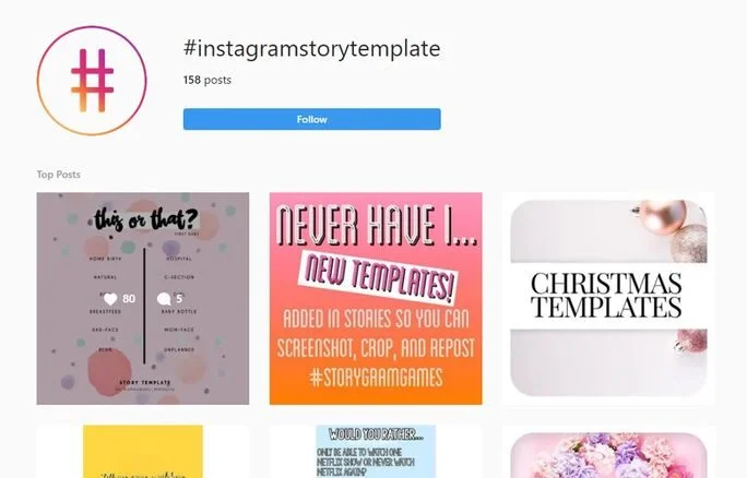How to look for story templates on Instagra How to look for story templates on Instagra